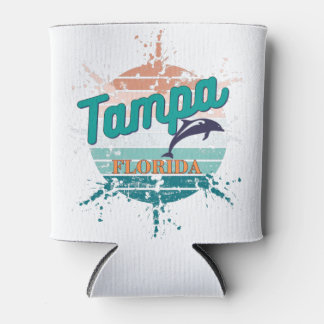 Porta-lata Tampa Florida Retro Vintage Explosão Sunset