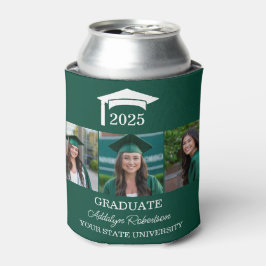 Porta-lata Tampa Verde 3 Foto Cap de Graduação Classe 2025
