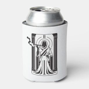 Porta-lata Tarot High Priestess Fumando Maconha 