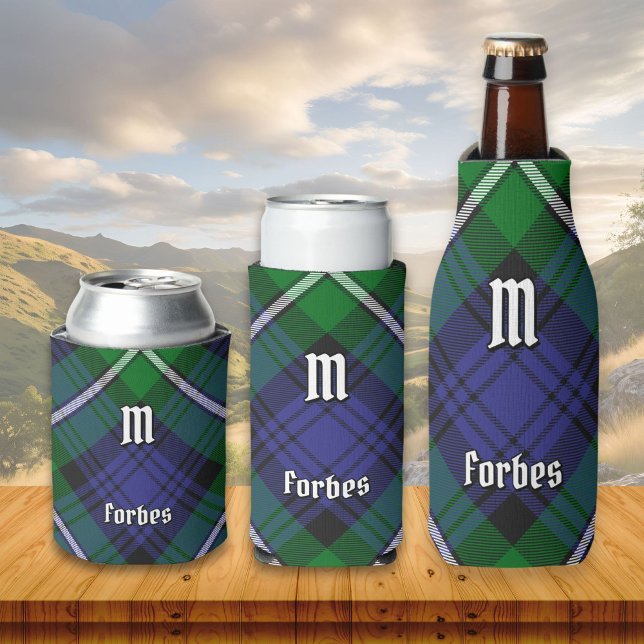 Porta-lata Tartan do Clã Forbes (Criador carregado)