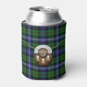 Porta-lata Tartan e Sporran da caça de Robertson do clã