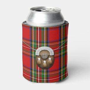 Porta-lata Tartan e Sporran de Stewart do clã