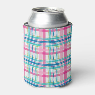 Porta-lata Tartan, padrão de xadrez