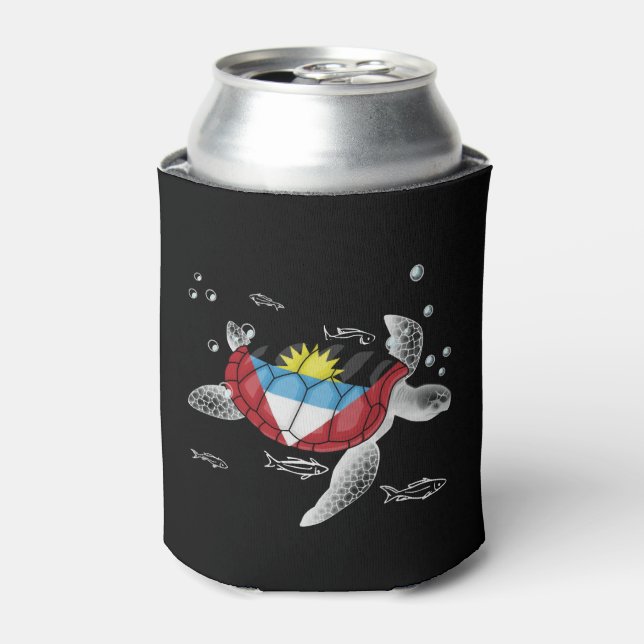 Porta-lata Tartaruga De Antígua E Barbuda (Can Front)