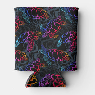 Porta-lata Tartaruga Psicodélica do Mar Boho