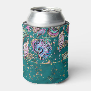 Porta-lata Teal Underwater Luxe   Gargaldas de Pastel