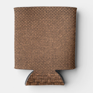 Porta-lata Tecido castanho, textura para fundo.