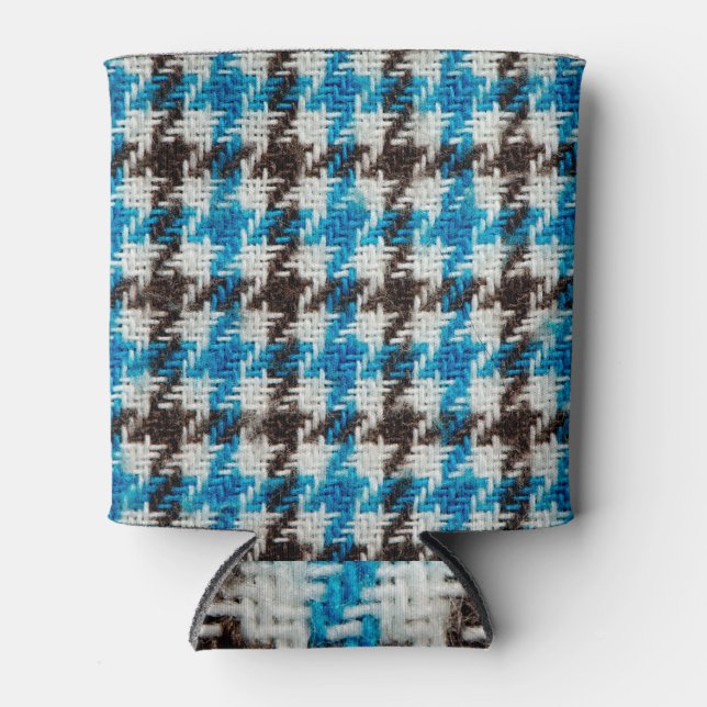 Porta-lata Tecido de flanela, fundo textural. (Frente)