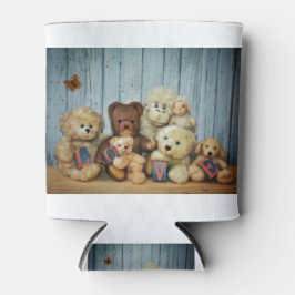 Porta-lata Teddy com amigos