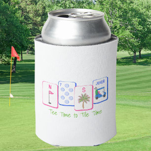 Porta-lata Tee Time Personalizado para Tempo de Azulejo / Gol