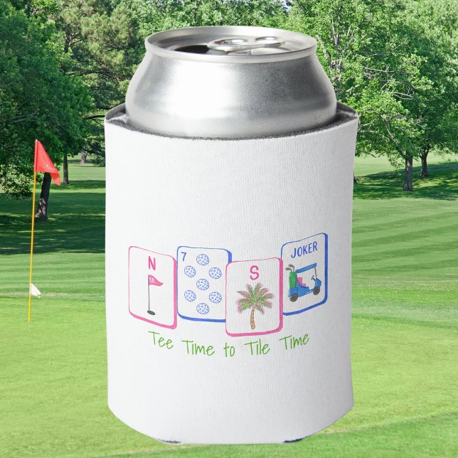 Porta-lata Tee Time Personalizado para Tempo de Azulejo / Gol (Criador carregado)