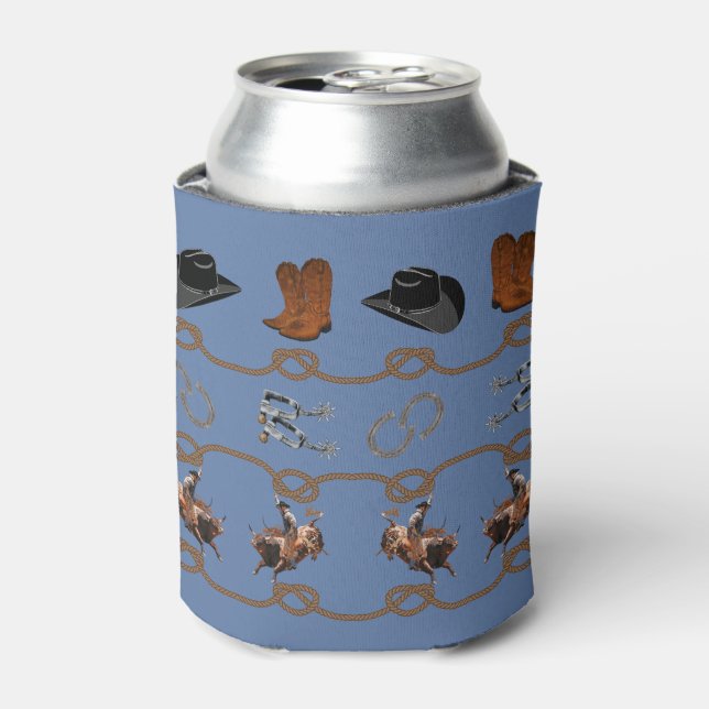 Porta-lata Tema de Cowboy Western (Can Front)