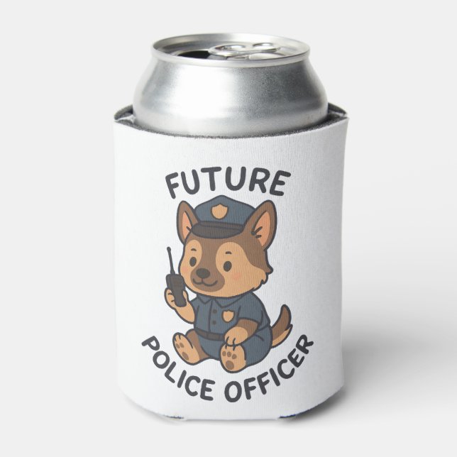 Porta-lata Tema do Futuro Policial Cachorro (Can Front)