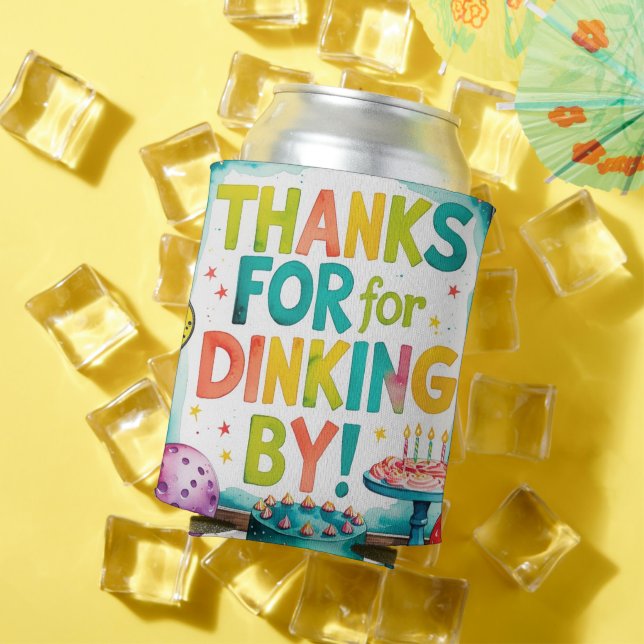 Porta-lata Temas Pickleball Birthday (Verão in situ)