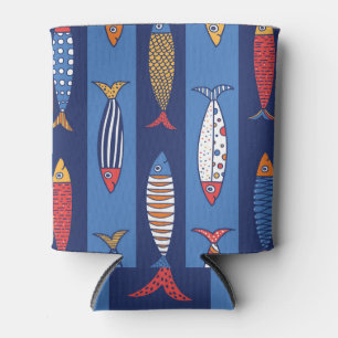 Porta-lata Tempo de Reprodução Aquático: Fantasia de Peixes p