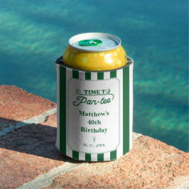 Porta-lata Tempo Moderno para Par-Tee Aniversário de Golfe Ma