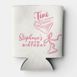 Porta-lata Tendy Pink A Tini Bit Antigo aniversário de 30 ano