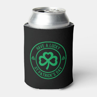 Porta-lata Tenham uma Rua sortuda, Patrick Day Green Shamrock