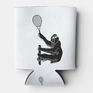 Porta-lata Tênis que joga a preguiça - preguiça com raquet