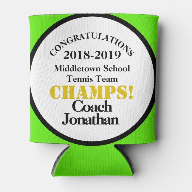 Porta-lata Tênis Team Treinador Green Can (Frente)