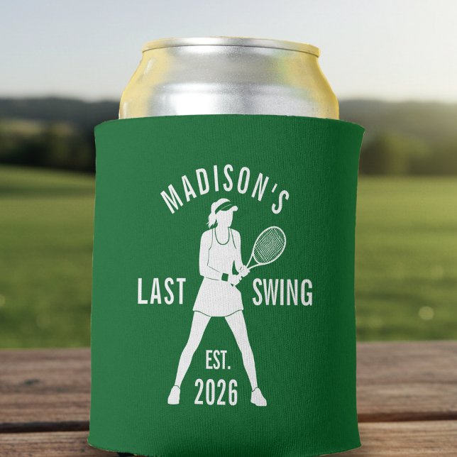 Porta-lata Tennis Last Swing Before the Ring Bachelorette (Criador carregado)