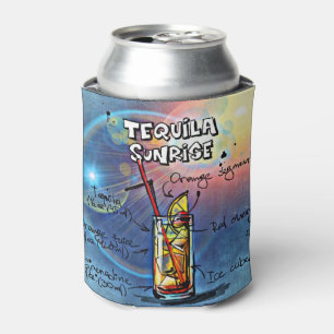 Porta-lata Tequila Sunrise Cocktail ( nº 7 /12 Conjunto de R