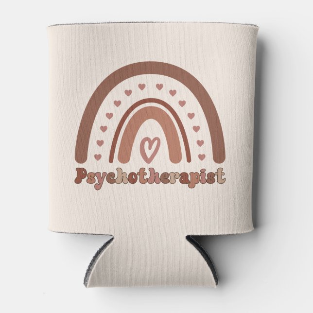 Porta-lata Terapêutica Boho Rainbow Psicoterapeuta (Frente)
