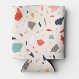 Porta-lata Terrazzo colorido: fragmentos de rocha sem costura