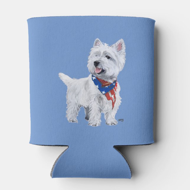 Porta-lata Terrier Branco de West Highland (Traseira)