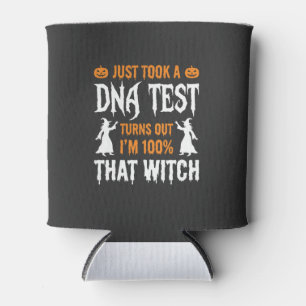 Porta-lata Teste de DNA de Bruxa Engraçado de Halloween Gráfi