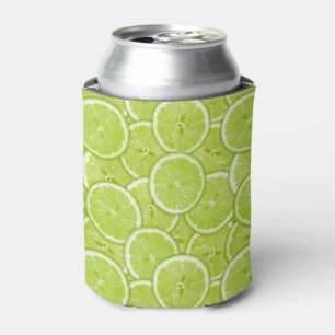 Porta-lata Teste padrão de fatias verdes do limão