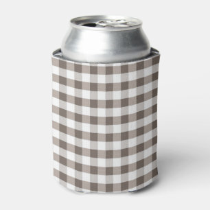 Porta-lata Teste padrão de pano de mesa de Brown