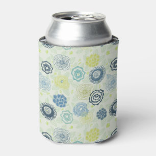 Porta-lata Teste padrão floral à moda com flores bonitos