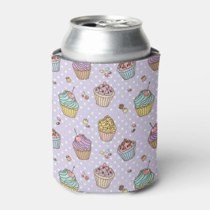 Porta-lata Teste padrão retro dos doces