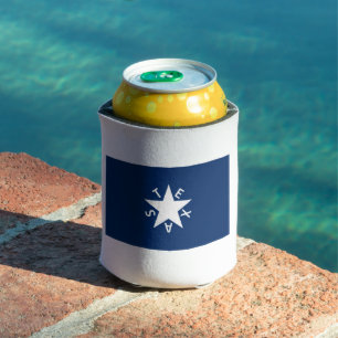 Porta-lata Texas Republic Flag Can Cooler