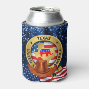 Porta-lata Texas Republican Can Cooler