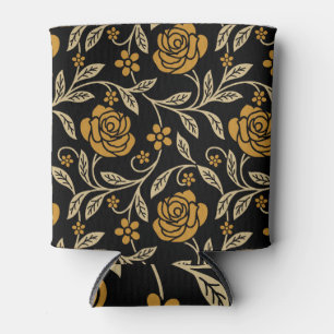 Porta-lata Têxtil indiano: tradicional sem costura floral.