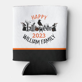 Porta-lata Texto de Conceito Feliz de Halloween