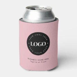 Porta-lata Texto do logotipo da empresa personalizado, cor-de