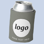 Porta-lata Texto simples do logotipo Promocional comercial Ve<br><div class="desc">Adicione seu próprio logotipo e escolha de texto a este design. Remova o texto se preferir. Minimalista e profissional. Ideal para empresas, eventos ou feiras comerciais. Excelente para funcionarios e funcionários ou como um produto promocional para seus clientes e clientes. Altere a cor de fundo para corresponder à sua marca....</div>