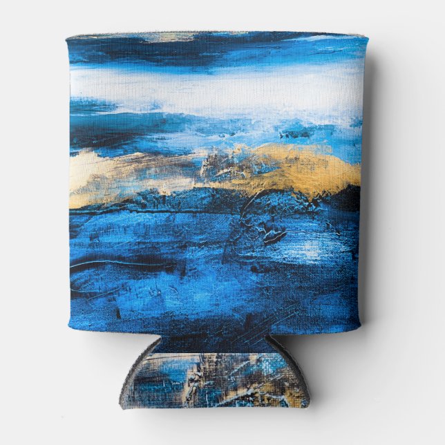 Porta-lata Textura com óleo de abstrato: fundo de arte modern (Frente)