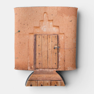 Porta-lata Textura da janela tradicional de madeira marroquin
