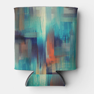 Porta-lata Textura de canvas: Pintor de óleo sem costura