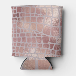 Porta-lata Textura de Cobra Dourada Elegante