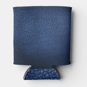 Porta-lata Textura De Couro Azul: Fundo De Fechamento.