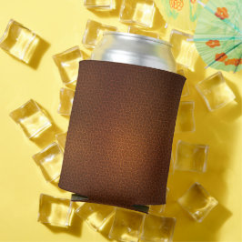 Porta-lata Textura de couro cognac envelhecido desgastado vin