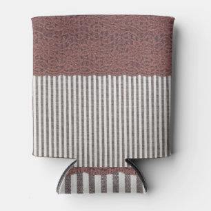 Porta-lata Textura de fundo do Tecido de rendas têxteis