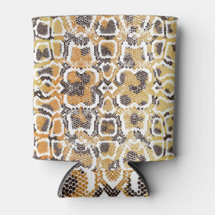 Porta-lata Textura de impressão de animais de Cobra de Leopar