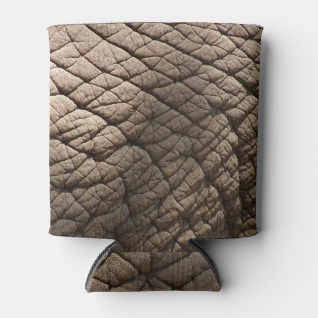 Porta-lata Textura De Pele De Elefante Real, Enrugada. (Frente)