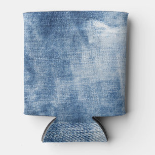 Porta-lata Textura Denim: Furos Enroscados.